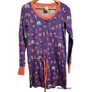Nite Nite Munki Munki xs monster long sleeve romper nwot pj loungewear